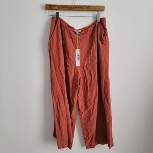 Good Luck Gem high waist linen culotte pants L